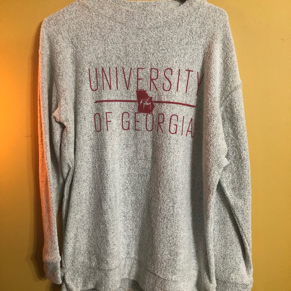 NWT UGA Terry Crew Sweatshirt